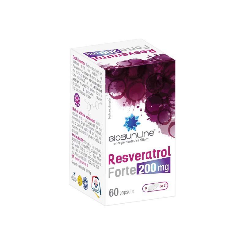 Resveratrol Forte 200 miligrame BioSunLine 60 capsule Helcor