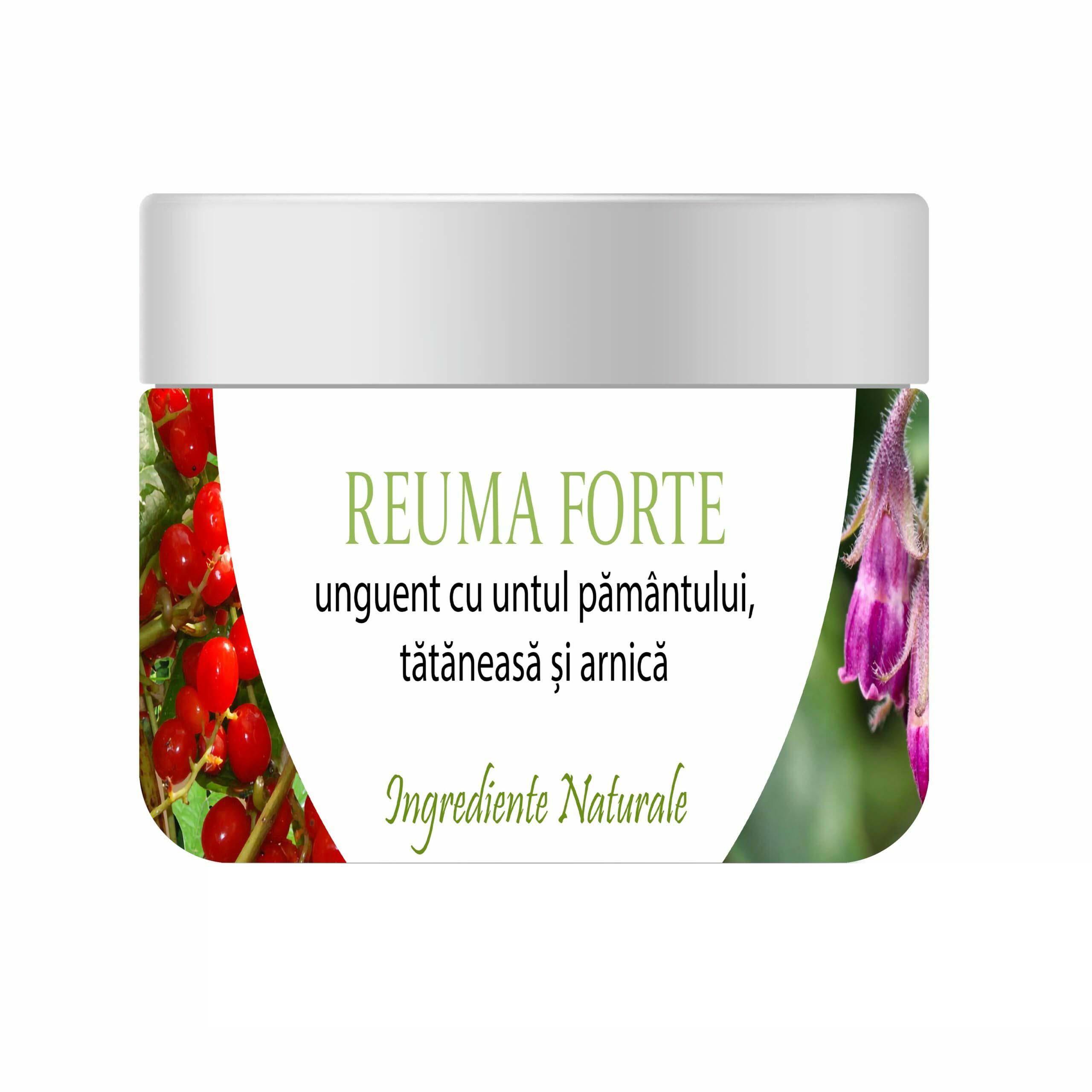 Reuma Forte Unguent cu Untul Pamantului Tataneasa si Arnica 100% Natural 150 mililitri Bios Mineral Plant
