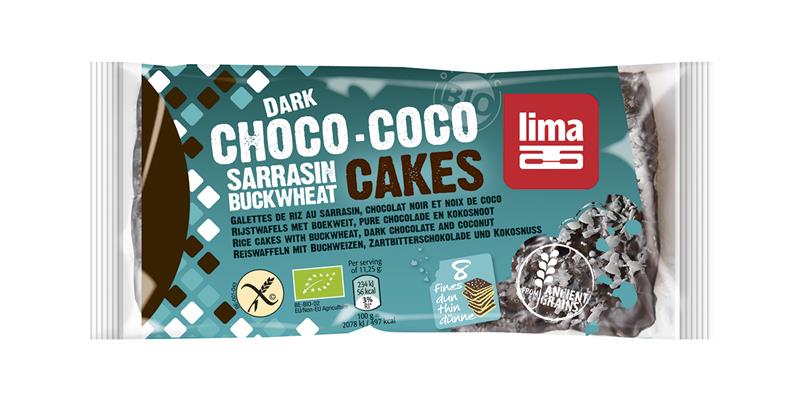 Rondele din Hrisca Expandata cu Ciocolata si Cocos Bio Lima 90gr