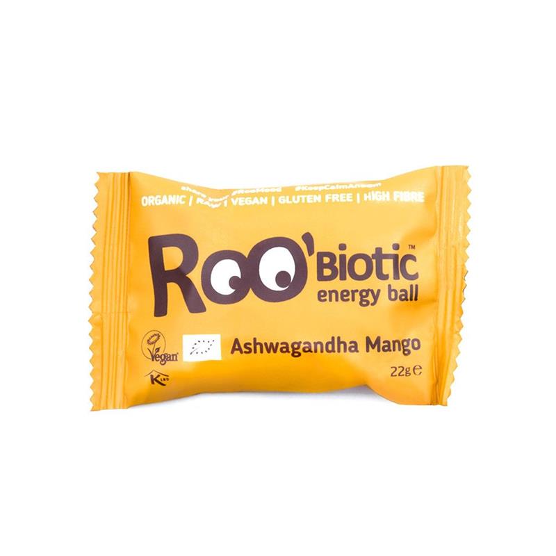 Roobiotic Energy Ball Ashwaganda si Mango Bio Dragon Superfoods 22gr