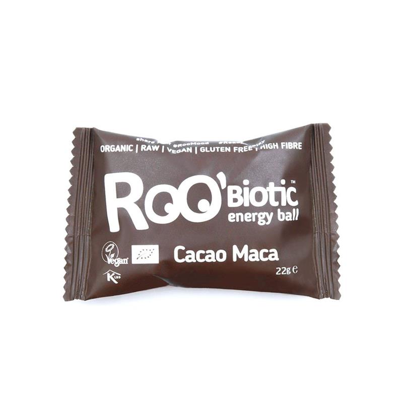 Roobiotic Energy Ball Cacao si Maca Bio Dragon Superfoods 22gr