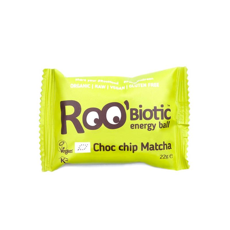 Roobiotic Energy Ball Ciocolata si Matcha Bio Dragon Superfoods 22gr