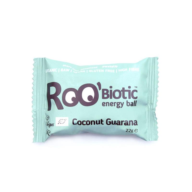 Roobiotic Energy Ball Cocos si Guarana Bio Dragon Superfoods 22gr