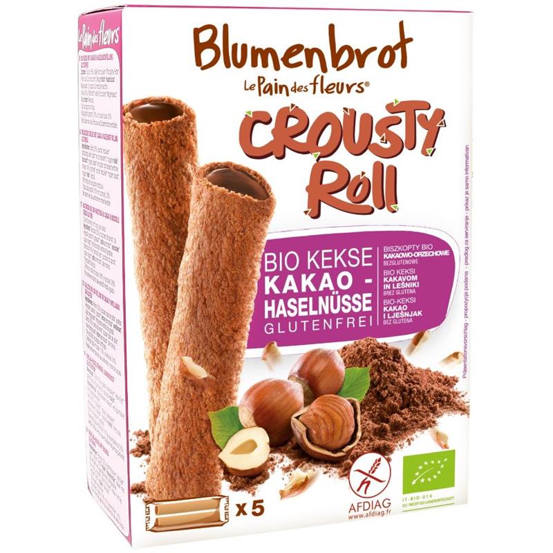 Rulouri Crocante cu Crema de Cacao Fara Gluten Bio 125 grame Blumenbrot