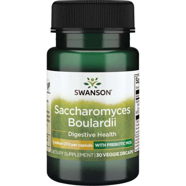 Saccharomyces Boulardii Plus Mos 5 Billion CFU 30 capsule Swanson