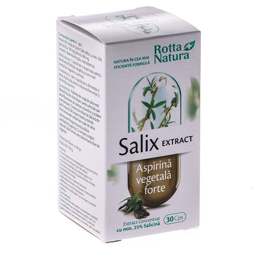 Salix Extract 30 (Aspirina Vegetala Forte) Rotta Natura 30cps