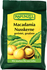 Samburi de Nuca Bio Macadamia Prajite si Sarate Rapunzel 75gr