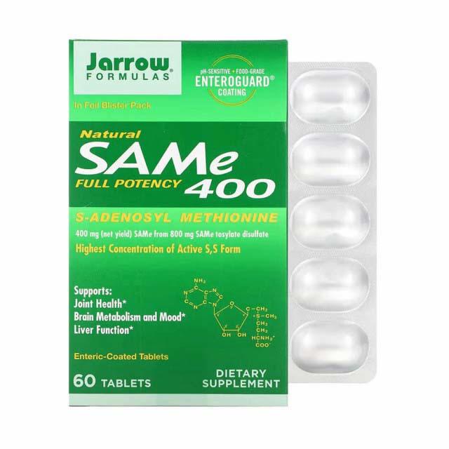 SAMe 400 miligrame (S-Adenozilmetionina) 60 tablete Jarrow Formulas