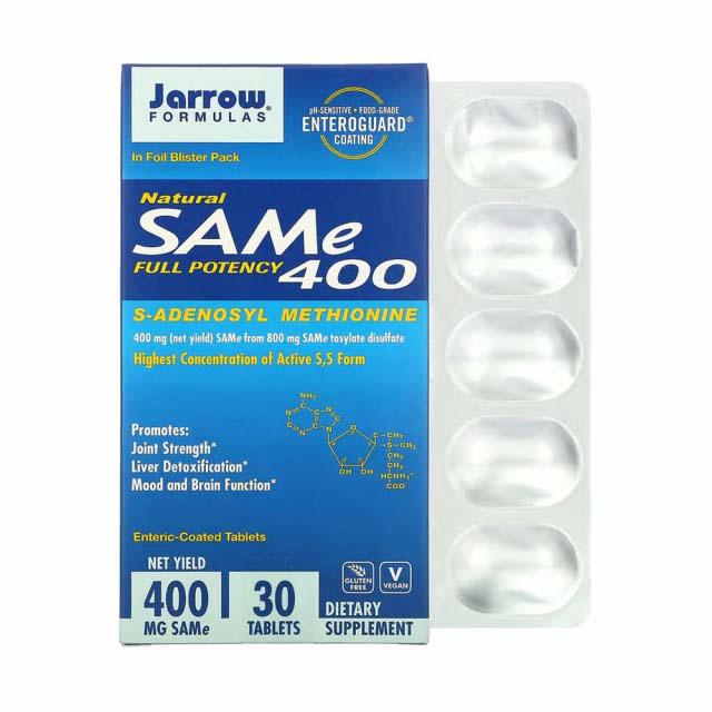 SAMe 400 (S-Adenozilmetionina) 400 miligrame 30 capsule Jarrow Formulas