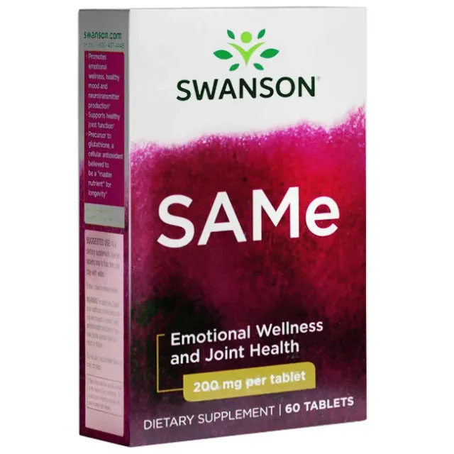 SAMe (S-Adenozilmetionina) 200 miligrame 60 capsule Swanson