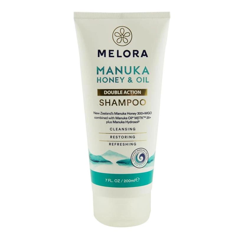 Sampon de Par cu Miere de Manuka MGO 300+ si Ulei de Manuka MBTK 25+ Melora 200ml New Zealand