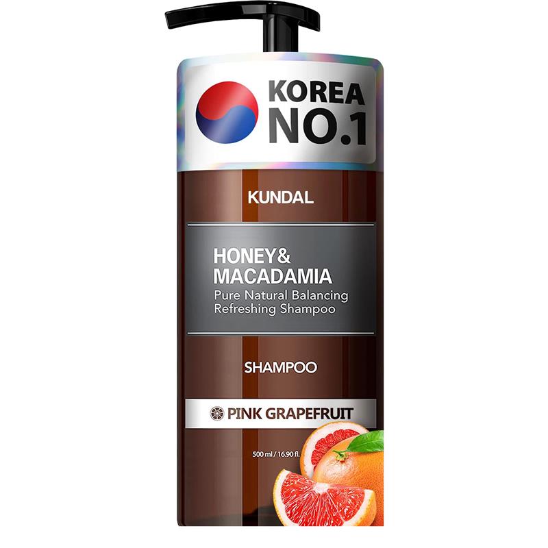 Sampon Hipoalergenic Natural si Extra Hidratant cu Miere si Macadamia Pink Grapefruit 500 mililitri Kundal