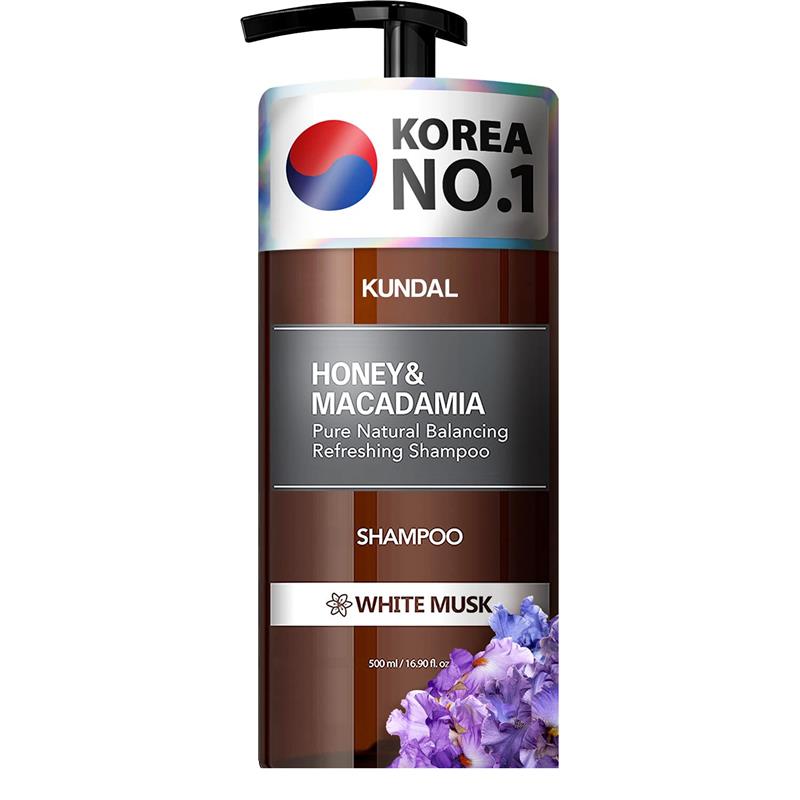 Sampon Hipoalergenic Natural si Extra Hidratant cu Miere si Macadamia White Musk 500 mililitri Kundal