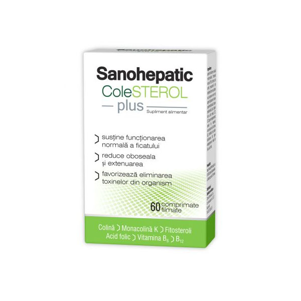 Sanohepatic Colesterol Plus 60 comprimate Zdrovit
