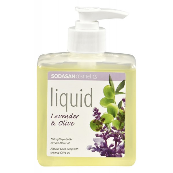 Sapun Lichid / Gel de Dus Bio Lavanda Masline Sodasan 300ml