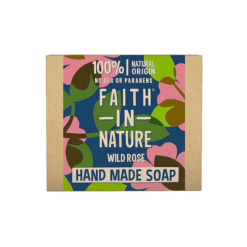 Sapun Natural Solid cu Trandafir Salbatic 100 grame Faith In Nature