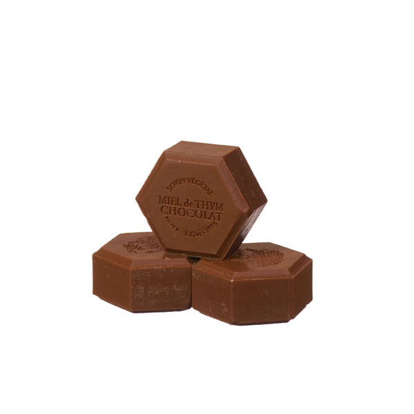 Sapun Vegetal Hexagonal cu Ciocolata si Unt Cacao Apidava 100gr