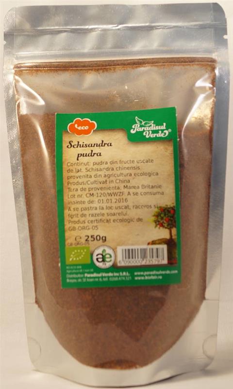 Schisandra Pulbere Bio Paradisul Verde 250gr