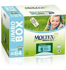 Scutece Eco pentru Copii 11-25kg Nr.5 Jumbo Moltex 64buc