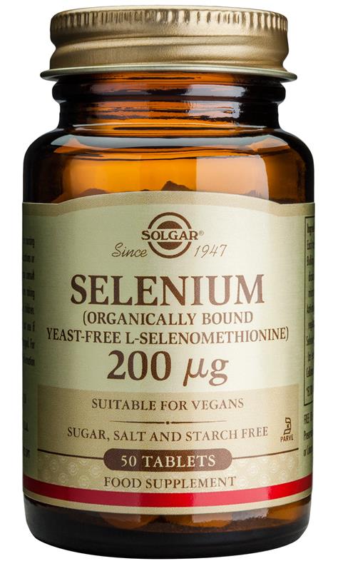 Selenium 200mcg Solgar 50tbl
