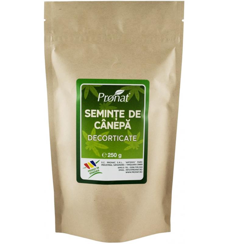 Seminte de Canepa Decorticate 250 grame Pronat