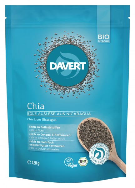 Seminte de Chia Premium Bio 420gr Davert