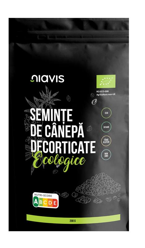 Seminte Decorticate de Canepa Bio 200 grame Niavis