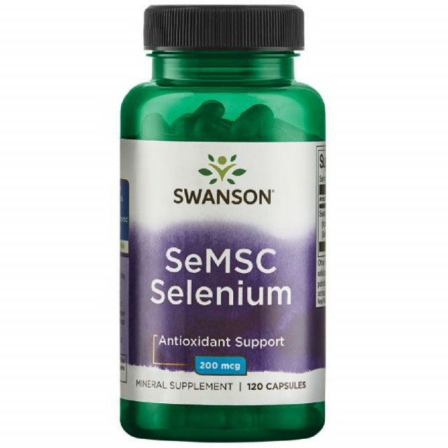 SeMSC Selenium Seleniu Organic 200 miligrame 120 capsule Swanson