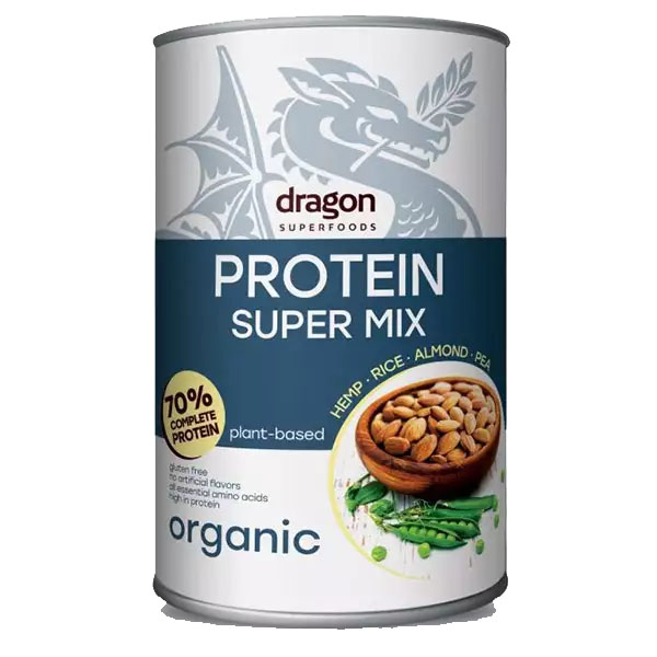 Shake Proteic Super Mix 70% Proteine Bio 500 grame Dragon Superfoods