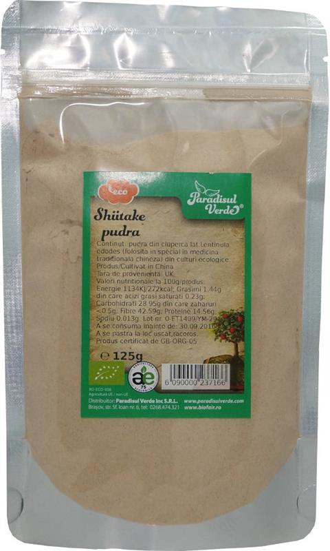 Shiitake Pudra Paradisul Verde 125gr