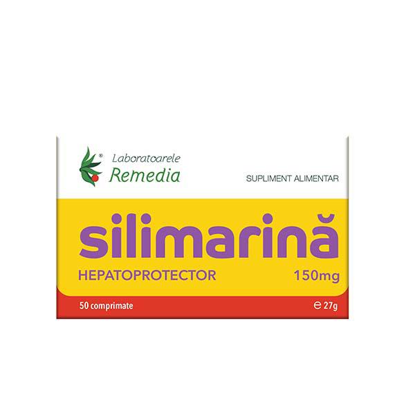 Silimarina 150 miligrame Hepatoprotector 50 comprimate Laboratoarele Remedia