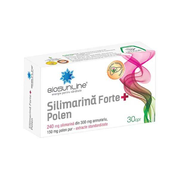Silimarina Forte + Polen BioSunLine 30 tablete Helcor