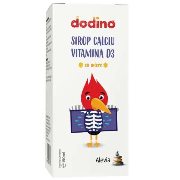 Sirop Calciu Vitamina D3 cu Miere Dodino 150 mililitri Alevia