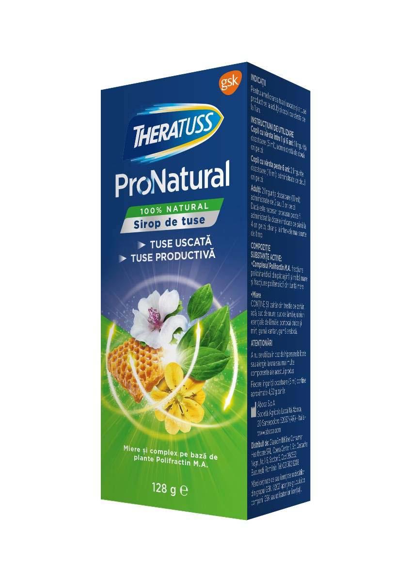 Sirop de Tuse Uscata si Productiva Theratuss ProNatural 128 grame Glaxosmithkline