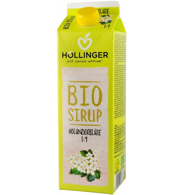 Sirop din Flori de Soc Bio 1 litru Hollinger