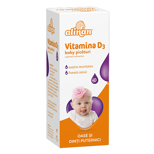 Solutie Alinan Vitamina D3 Kids 10ml Fiterman