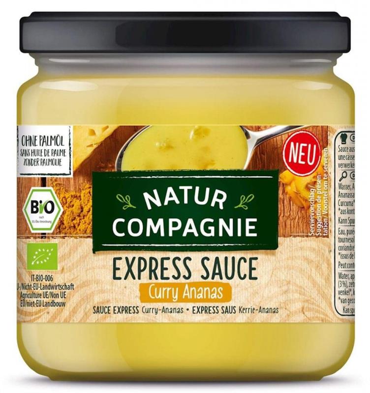 Sos Asiatic de Curry si Ananas Bio Express Sauce 325ml Natur Compagnie