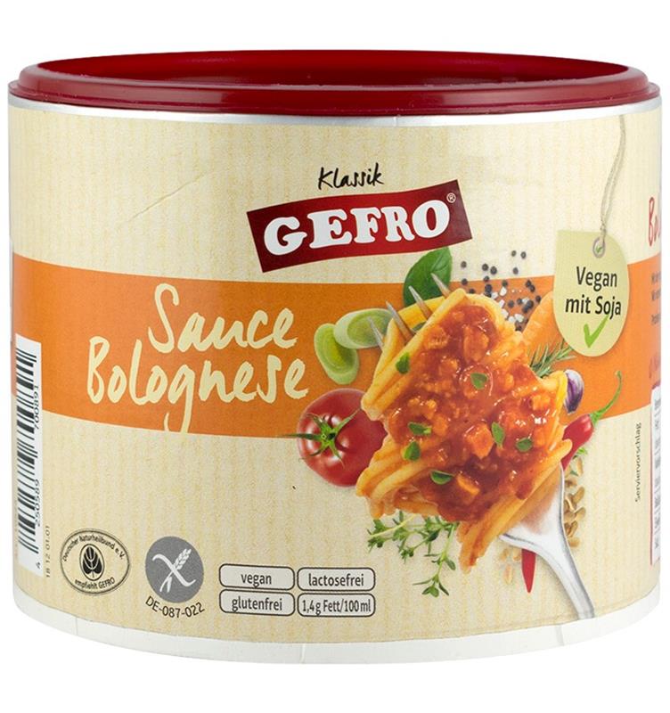 Sos Bolognese Fara Gluten 240gr Gefro