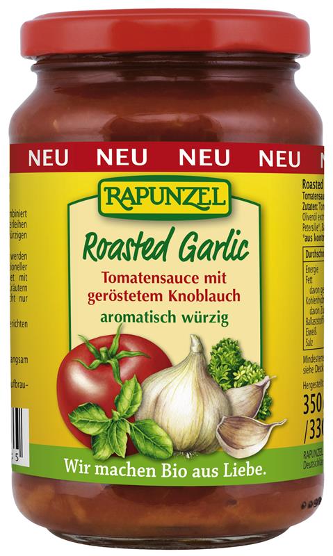 Sos de Tomate cu Usturoi Prajit Vegan Rapunzel 350gr