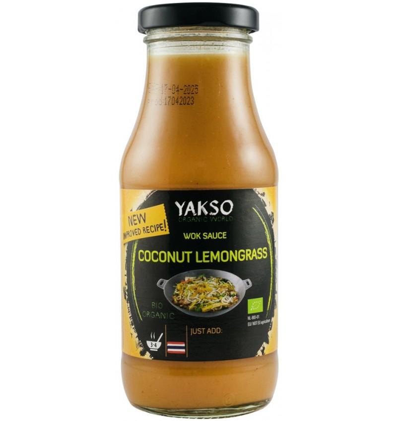 Sos pentru Wok Cocos si Lemongrass Eco 240 mililitri Yakso