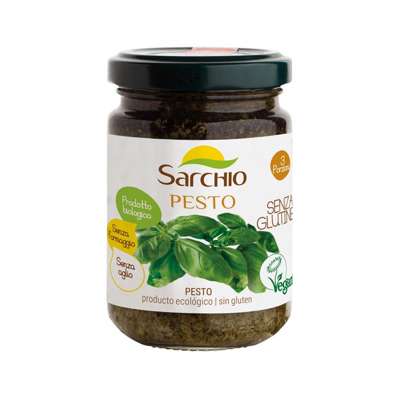 Sos Pesto Fara Gluten Bio 130 grame Sarchio