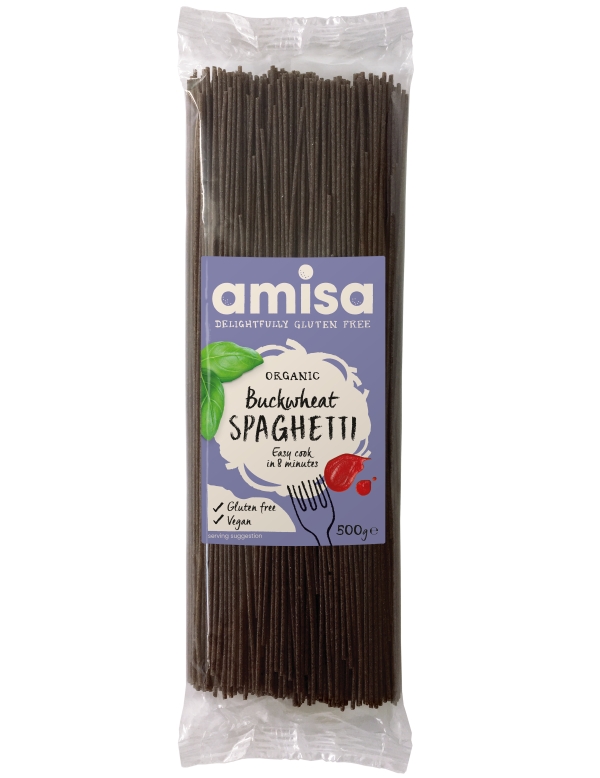 Spaghetti din Hrisca Fara Gluten Bio Amisa 500gr