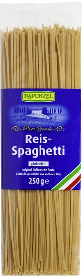 Spaghetti din Orez Integral Bio Fara Gluten Rapunzel 250gr
