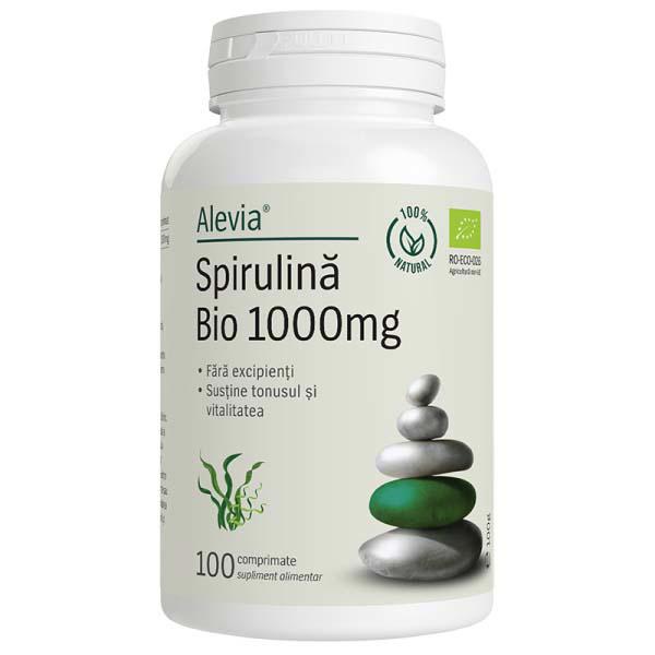 Spirulina Bio 1000 miligrame 100 comprimate Alevia