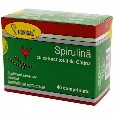 Spirulina cu Extract Total Catina Hofigal 40cps