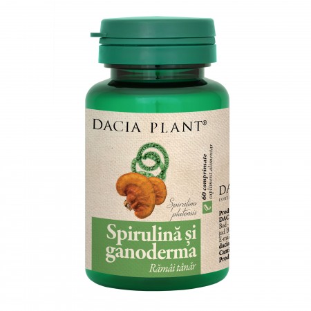 Spirulina si Ganoderma Dacia Plant 60cpr