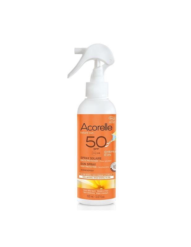 Spray Solar pentru Copii Bio SPF50 150ml Acorelle