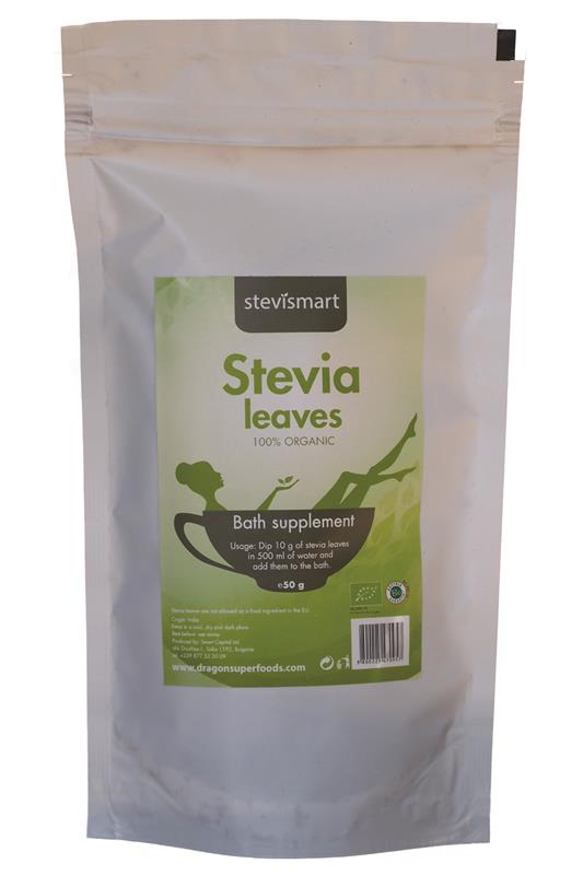 Stevia Frunze Uscate Bio Dragon Superfoods 50gr