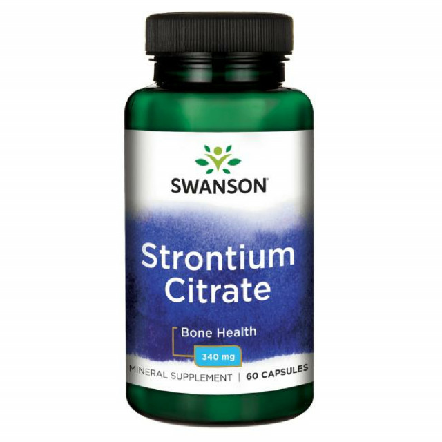 Strontium Citrate 340mg Swanson 60cps