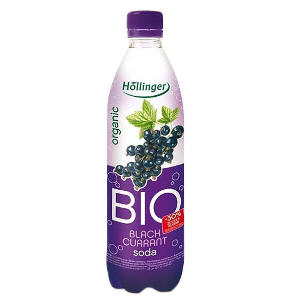 Suc Bio de Coacaze Negre Carbogazos Hollinger 500ml